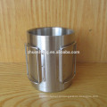 stainless steel red nescafe coffee mug